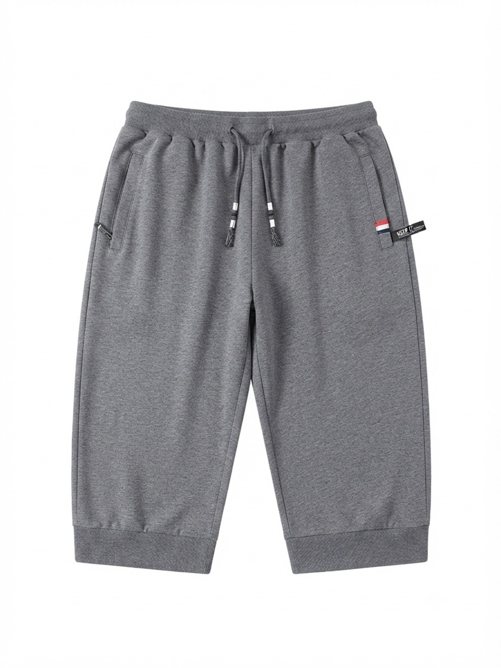 Grey Fleece Sweat Shorts Jogger Shorts Drawstring Size 34 Mens Lounge Athleisure